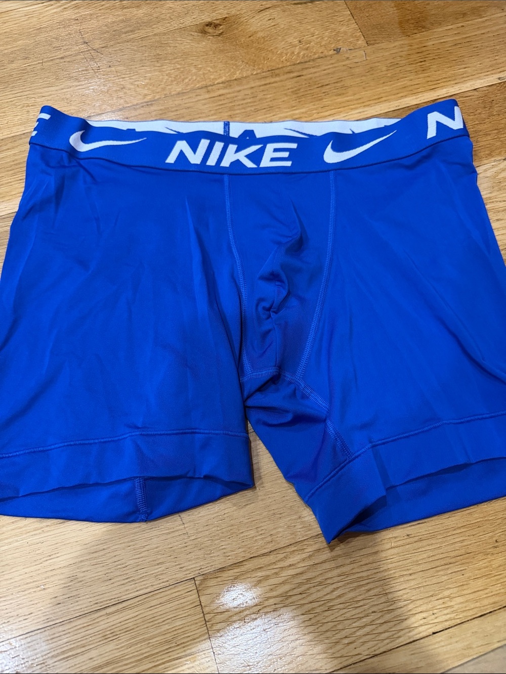 Nike Men’s Royal Blue Performance Boxer Briefs with White Logo